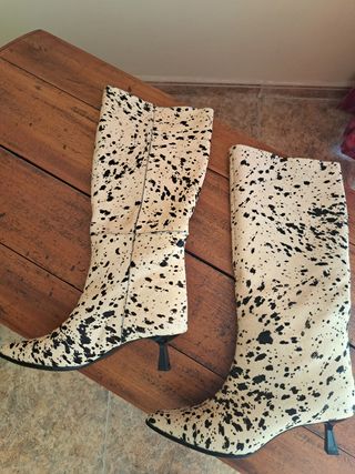 Botas altas animal print