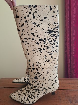 Botas altas animal print