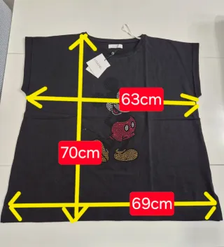 Camiseta Mickey con pedrería de COUCHEL