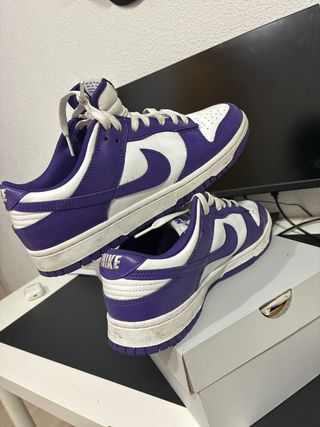 Nike Dunk Low Morado y Blanco