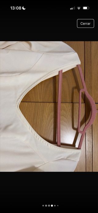 Traje de flamenca beige