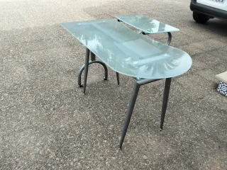 Escritorio de cristal moderno