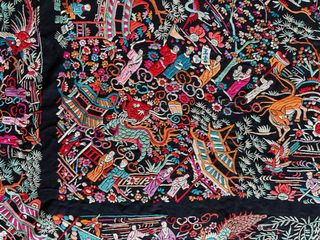 Mantón Manila Antiguo Bordado