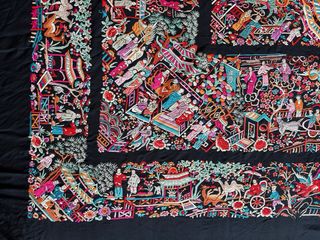 Mantón Manila Antiguo Bordado