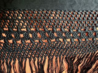 Mantón Manila Antiguo Bordado