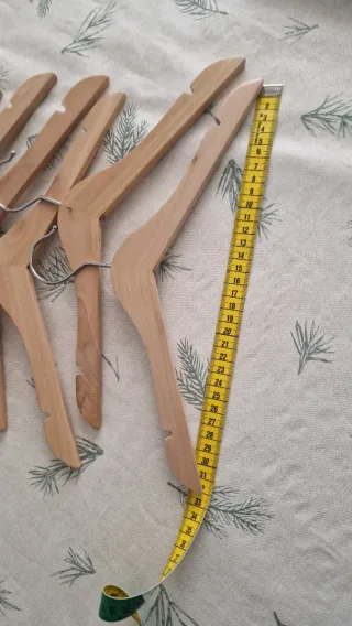 Lote 8 perchas madera niño/bebé