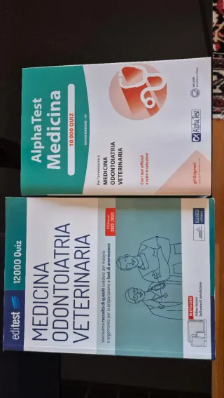 libri test di medicina, odontoiatria e veterinaria