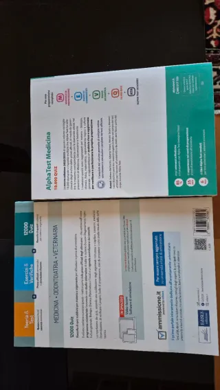 libri test di medicina, odontoiatria e veterinaria
