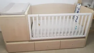 Cuna cambiador bebé con cajones