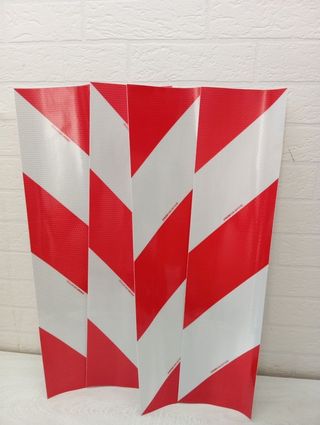 Pack 4 cintas reflectantes rojas-blancas