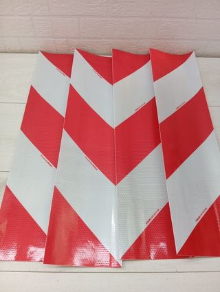 Pack 4 cintas reflectantes rojas-blancas