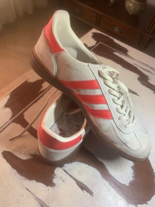 Zapatillas Adidas Spezial Beige/Rojo