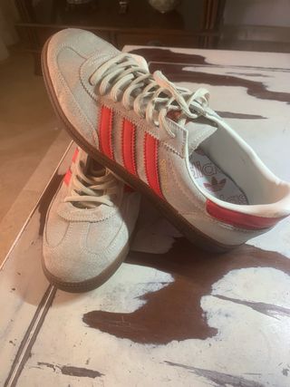 Zapatillas Adidas Spezial Beige/Rojo