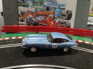 Scalextric Jaguar E-Type Altaya Azul