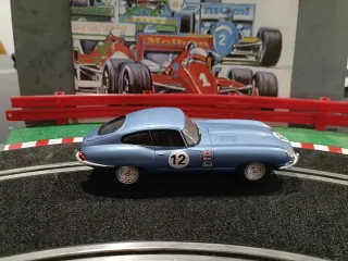 Scalextric Jaguar E-Type Altaya Azul