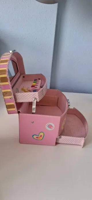 Joyero neceser infantil rosa