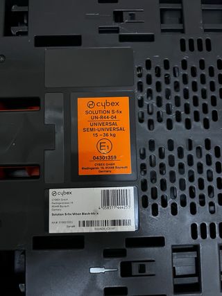 Silla Cybex Solution S-Fix Urban Black