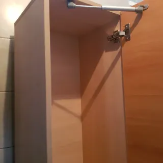 2 Muebles de cocina madera y metal, de colgar.