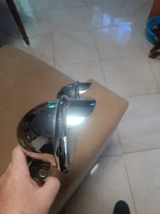 Faros Moto Custom Cromados
