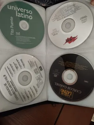 Lote 3 álbumes CD piel