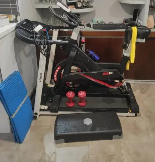 Bicicleta estática y accesorios deporte