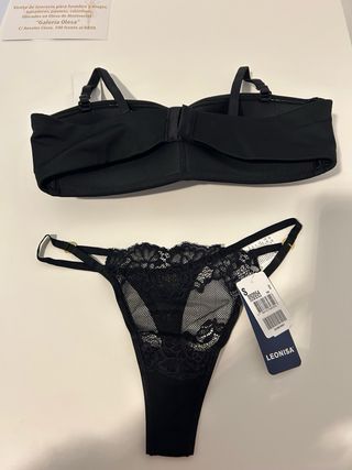 Conjunto lencería Leonisa negro