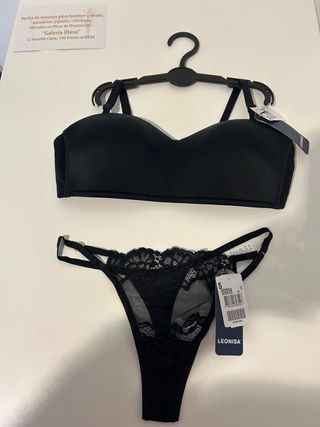 Conjunto lencería Leonisa negro