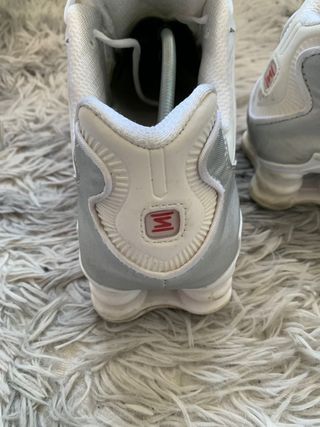 Zapatillas Nike Shox R4 Blancas Plata