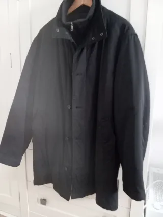 Parka caballero negra