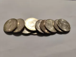 Lote 10 monedas 100 pesetas Franco