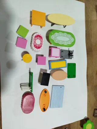 Lote mesas y accesorios Playmobil