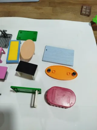 Lote mesas y accesorios Playmobil