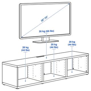 Mueble TV y Estantería Besta