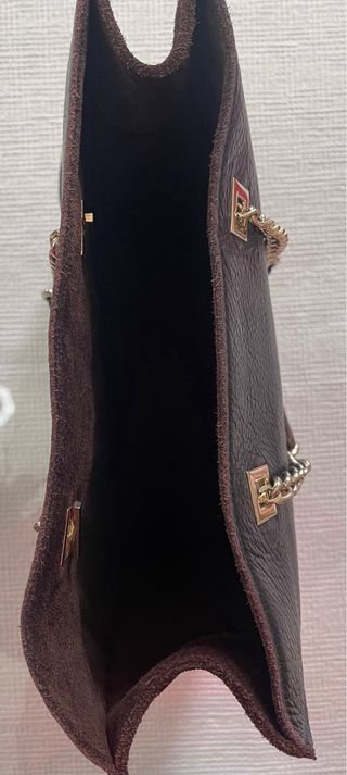 Bolso Piel Purificación García Negro/Marrón