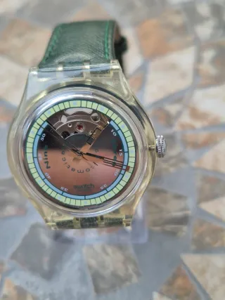 Swatch Sistem51 Automatico Verde/Oro