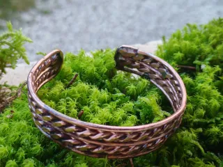 Bracciale in rame intrecciato