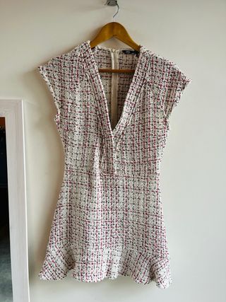 Vestido Zara mini tweed