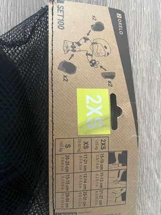 Protecciones nuevospara patinaje (rodillas, codos)