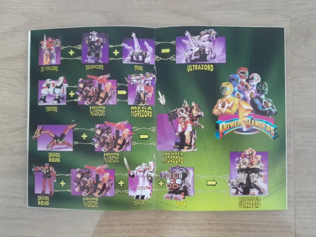 Catálogo Power Rangers La Película Bandai 1995