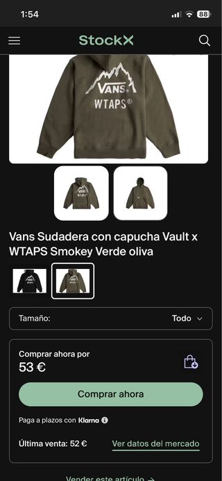 Sudadera Vans Verde Oliva