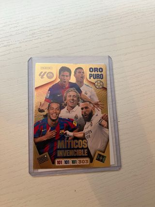 Cromo Panini Míticos Invencible Oro Puro