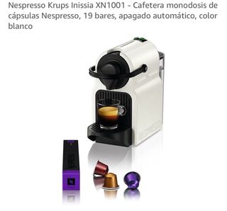 Cafetera Nespresso Krups Inissia Blanca