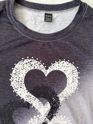 Maglietta Shein maniche lunghe cuore