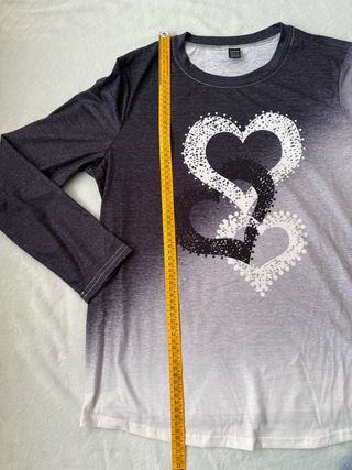 Maglietta Shein maniche lunghe cuore