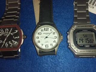 Lote 3 orologi Casio Potens e Precision Time al quarzo