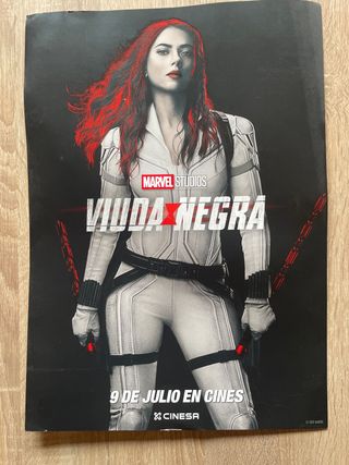 Póster Película Viuda Negra Marvel Studios X2