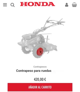 Contrapesos Motoazada Honda 40 kg