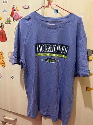 Camiseta Jack & Jones Morada Hombre