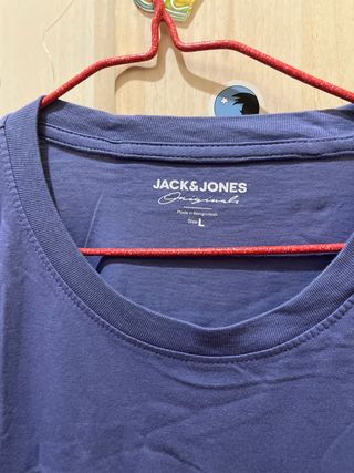 Camiseta Jack & Jones Morada Hombre