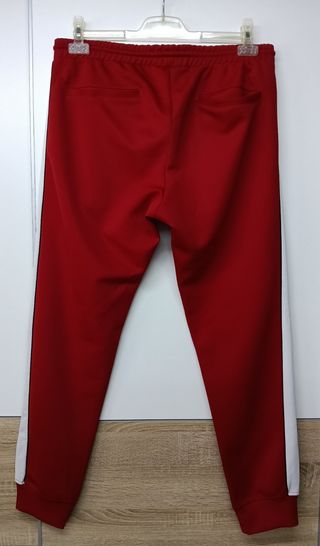 Pantalón Chándal Rojo Retro Pull & Bear Talla L